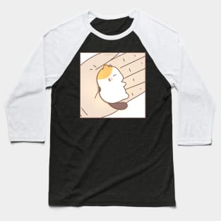 Muffin cat sleeping sideways Baseball T-Shirt